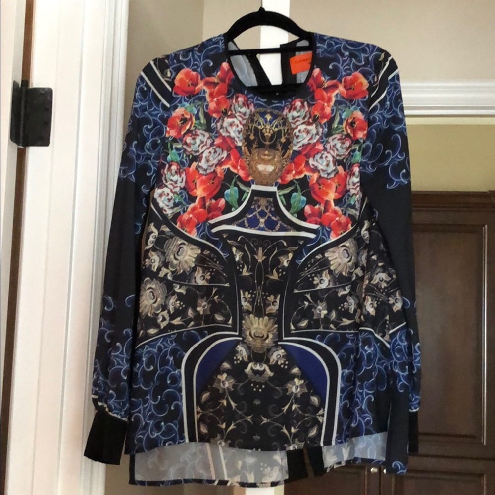 Clover Canyon mixed print blouse